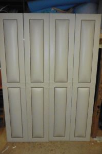 Upholstered wardrobe doors