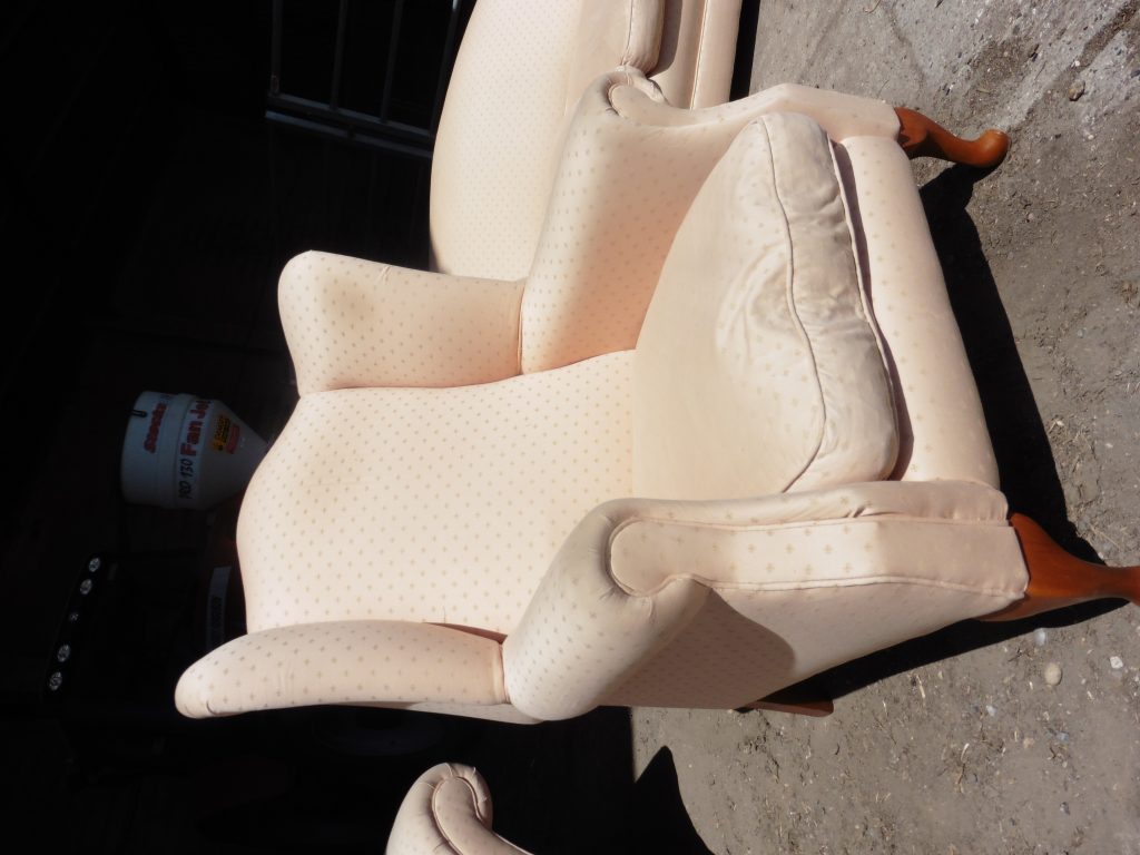 Recover wing back chair - Hill Upholstery