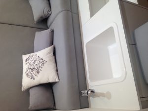 pedicure pod upholstered seating Stanford Le Hope hair salon Essex Hill Upholstery & Design