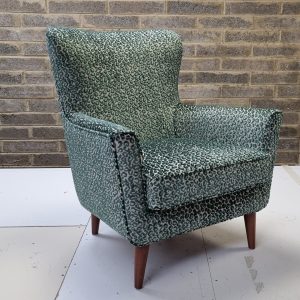 mid century chair reupholstered essex